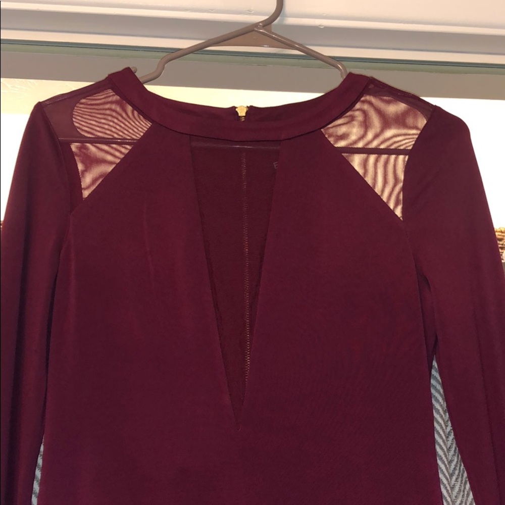 Express maroon Dress - Picture 2 of 6